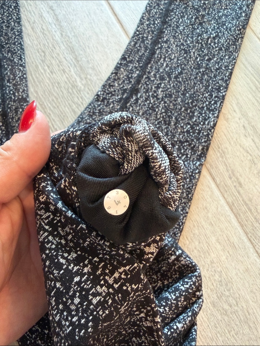 lululemon athletica high rise Black Speckle Leggings - Picture 2 of 3